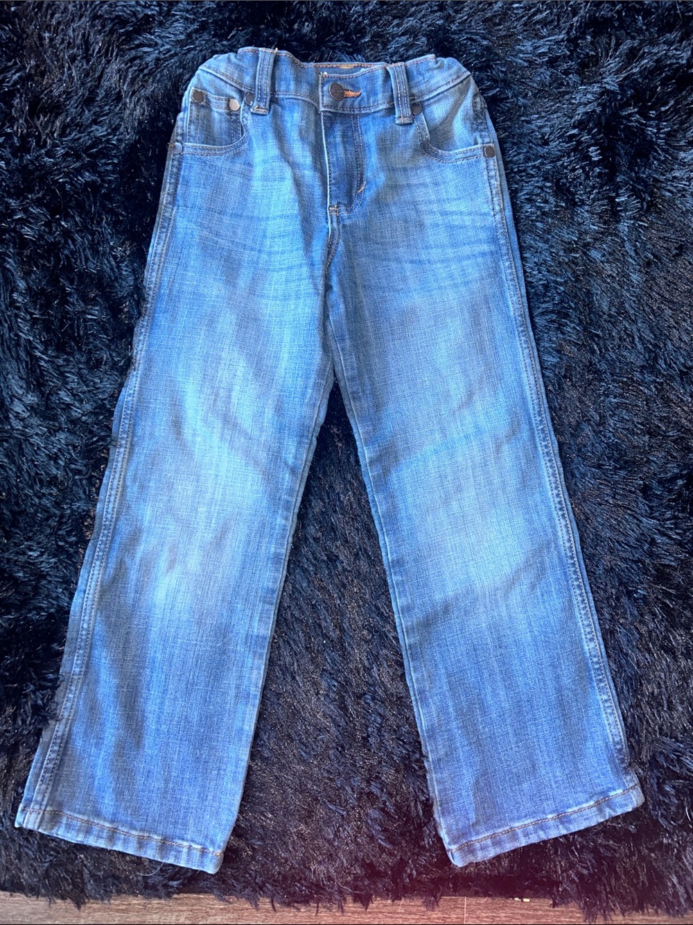 Kids' Medium Blue Straight Jeans - Comfortable Everyday Denim